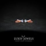 Luxsy Angel Wings Earring - Rose Gold - Luxsy Jewels