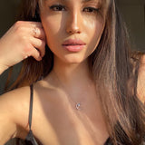 Luxsy Crescent Necklace - 925 Silver - Luxsy Jewels