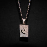 Luxsy Crescent Pendant - White Gold - Luxsy Jewels