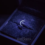 Luxsy Crescent Ring - 925 Silver - Luxsy Jewels