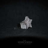 Luxsy Diamond Star Ring - White Gold - Luxsy Jewels