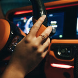 Luxsy Gold Crescent Ring - 925 Silver - Luxsy Jewels