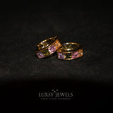 Luxsy Hadid Earrings - Multicolour Stones - Luxsy Jewels