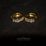 Luxsy Hadid Earrings - White Stones - Luxsy Jewels