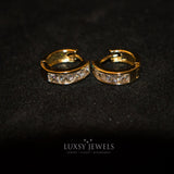 Luxsy Hadid Earrings - White Stones - Luxsy Jewels