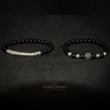 Luxsy Nairobi Bracelet - Silver & Black - Luxsy Jewels