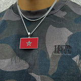 Morocco Flag Pendant - Luxsy Jewels