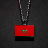 Morocco Flag Pendant - Luxsy Jewels