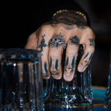 Prong Cuban Ring - 18K White Gold - Luxsy Jewels