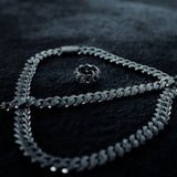 Prong Cuban Ring - 18K White Gold - Luxsy Jewels