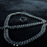 Prong Cuban Ring - 18K White Gold - Luxsy Jewels