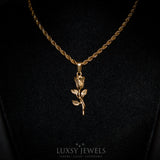 Rose Necklace - Gold - Luxsy Jewels