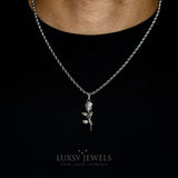 Rose Necklace - Silver - Luxsy Jewels