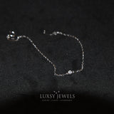 Single Stone Aaliyah Bracelet - 925 Silver - Luxsy Jewels