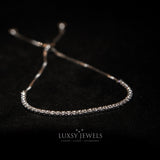 Tennis Slider Bracelet - 925 Silver - Luxsy Jewels