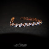 The Luxsy Feuille Bracelet - Rose Gold - Luxsy Jewels
