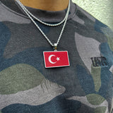Turkey Flag Pendant - Luxsy Jewels