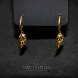 Wing Hoop Earring - Gold - Luxsy Jewels