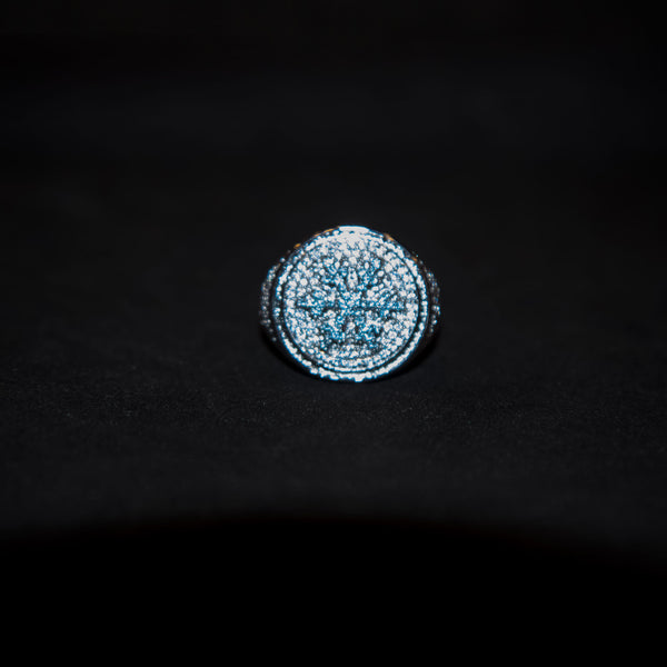 Iced Snowflake Ring - White Gold - Luxsy Jewels