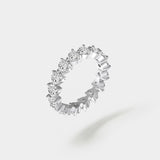 Heart Eternity Ring - Moissanite