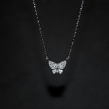 Butterfly Pendant Necklace - 925 Silver - Luxsy Jewels