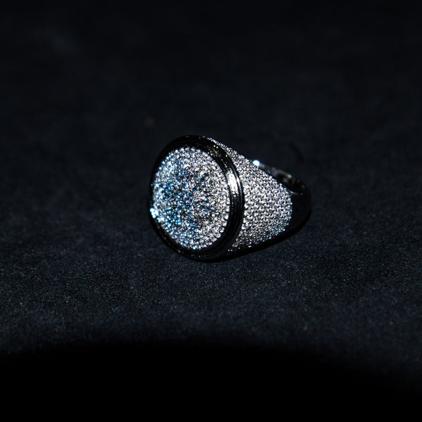 Iced Snowflake Ring - White Gold - Luxsy Jewels