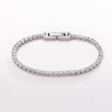 3mm Tennis Bracelet - Silver - Luxsy Jewels