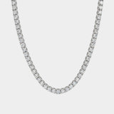 3mm Tennis Chain - White Gold - Luxsy Jewels