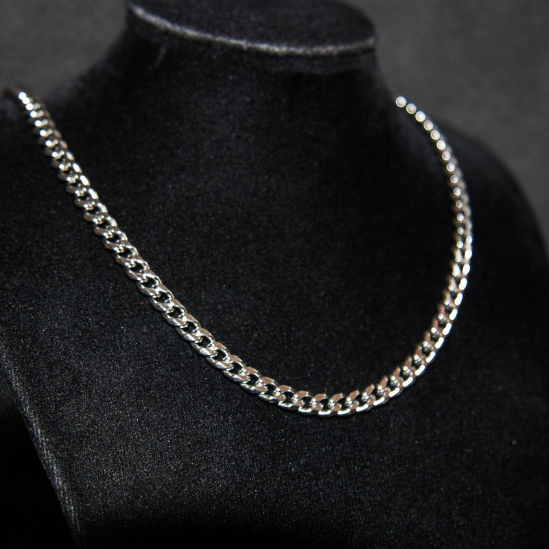 5mm Miami Cuban Chain - Silver - Luxsy Jewels
