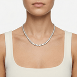 5mm Tennis Chain - White Gold - Luxsy Jewels