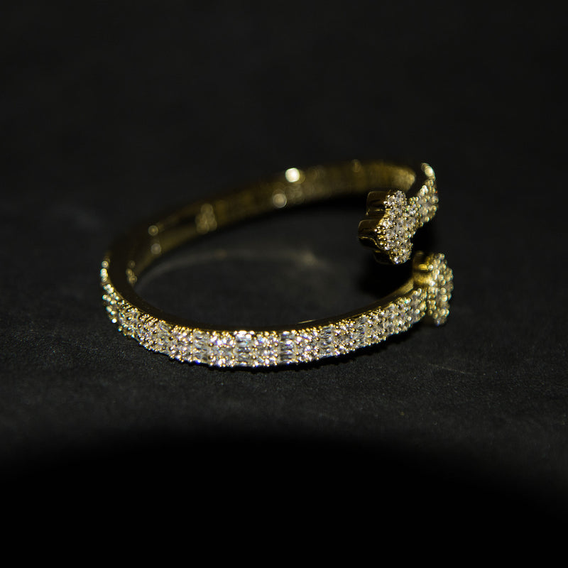 Luxsy Clover Bangle - 18K Gold - Luxsy Jewels