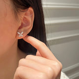 Butterfly Marquise Studs - Moissanite