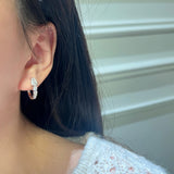 Pear Cut Huggies - Moissanite