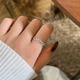 Interlock Eternity Ring - Moissanite