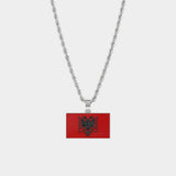 Albania Flag Pendant - Luxsy Jewels
