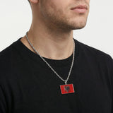 Albania Flag Pendant - Luxsy Jewels