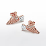 Angel Wings Earring - Rose Gold - Luxsy Jewels