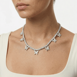 Butterfly Choker - 18K White Gold - Luxsy Jewels