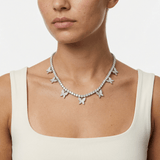 Butterfly Choker - 18K White Gold - Luxsy Jewels