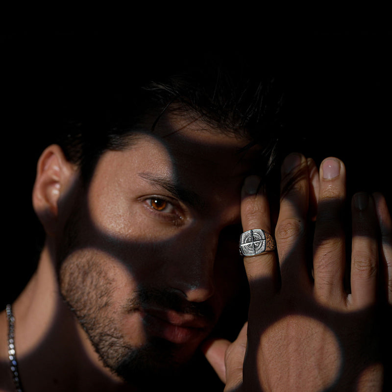 Compass Ring - Silver - Luxsy Jewels