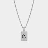Crescent Pendant - White Gold - Luxsy Jewels