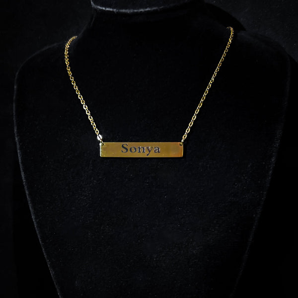 Custom Bar Necklace - Luxsy Jewels