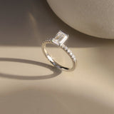 Emerald Cut Ring - Moissanite - Luxsy Jewels