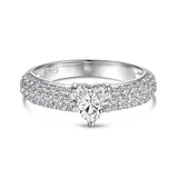 Eternal Heart Ring - Moissanite - Luxsy Jewels