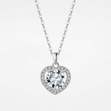 Forever Heart Pendant - Moissanite - Luxsy Jewels