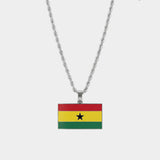 Ghana Flag Pendant - Luxsy Jewels