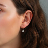 Gold Lumi Drop Earrings - Moisannite - Luxsy Jewels