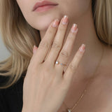 Gold Serene Ring - Moissanite - Luxsy Jewels