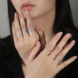 Gold Serene Ring - Moissanite - Luxsy Jewels