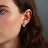 Gold Teardrop Earrings - Moissanite - Luxsy Jewels